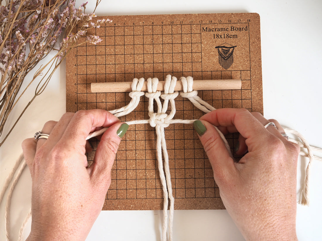 Macrame Knots 101: Square Knot