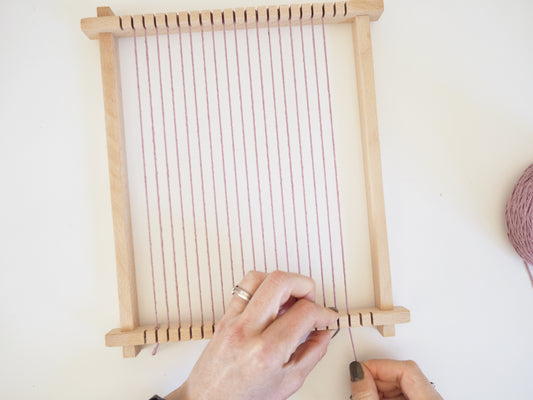 How to Single Warp a Weaving Loom