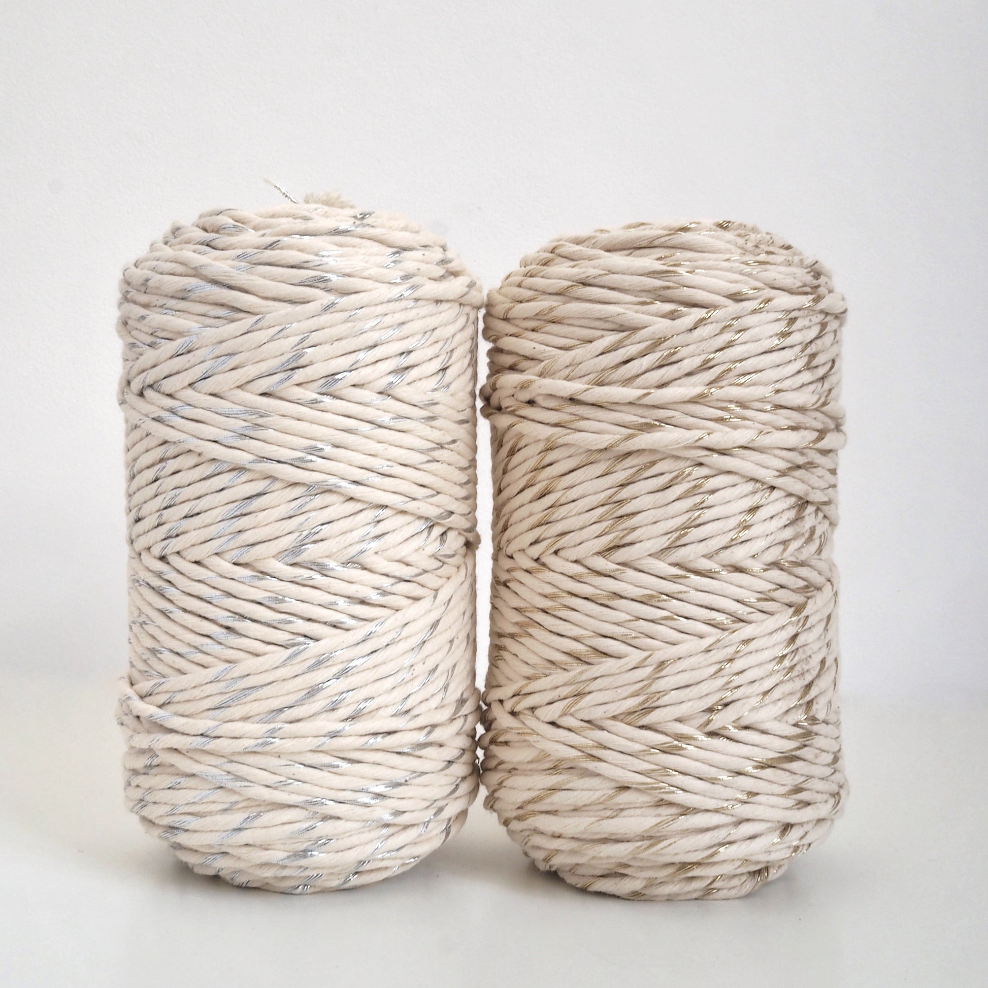Metallic cotton string. The Joyful Studio