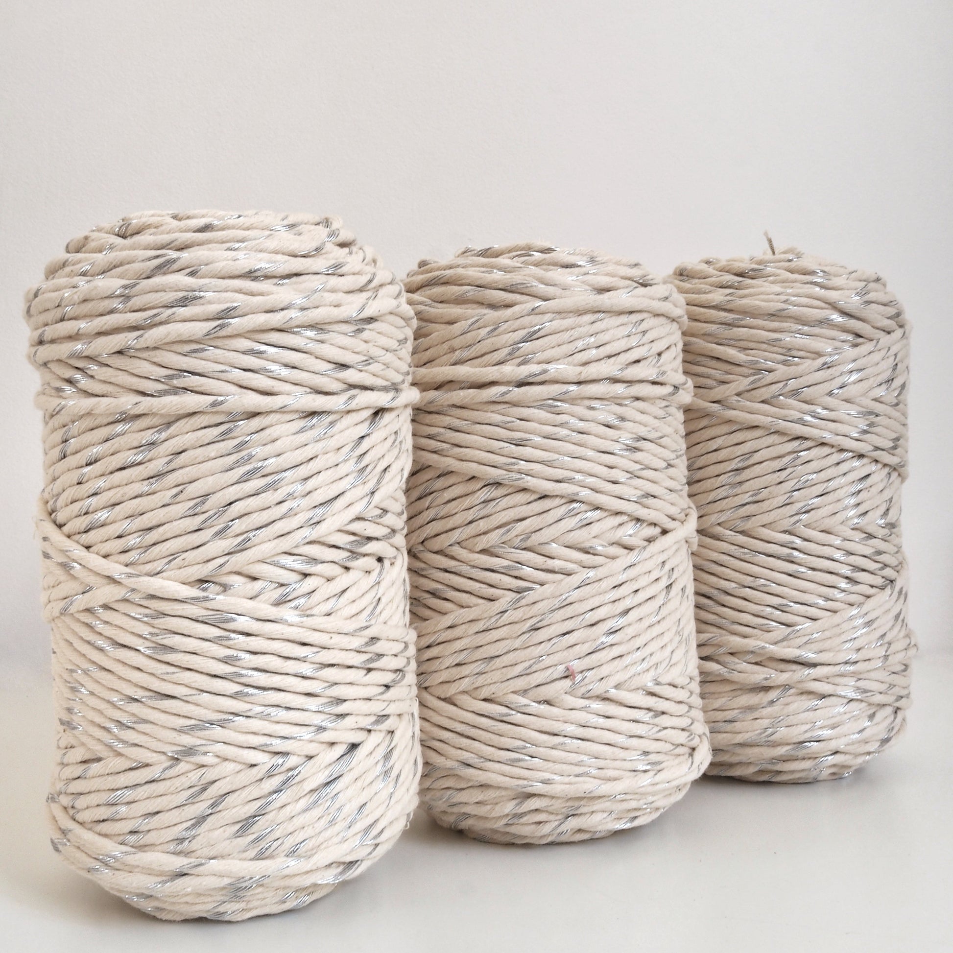 Metallic cotton string. The Joyful Studio