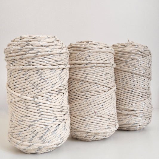 Metallic cotton string. The Joyful Studio