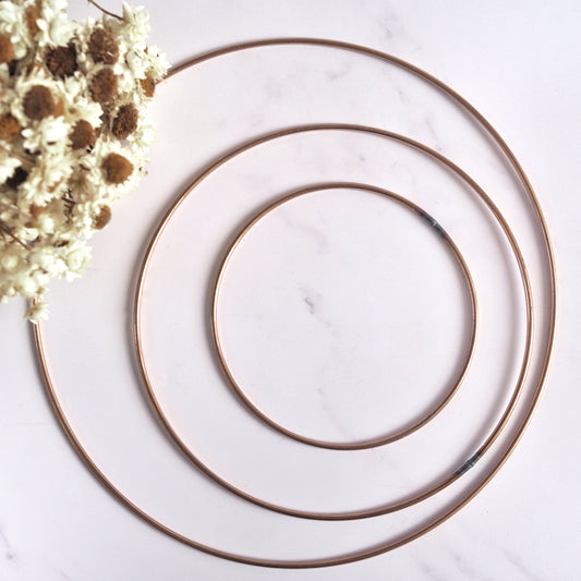 Copper Metal Hoop Frame The Joyful Studio