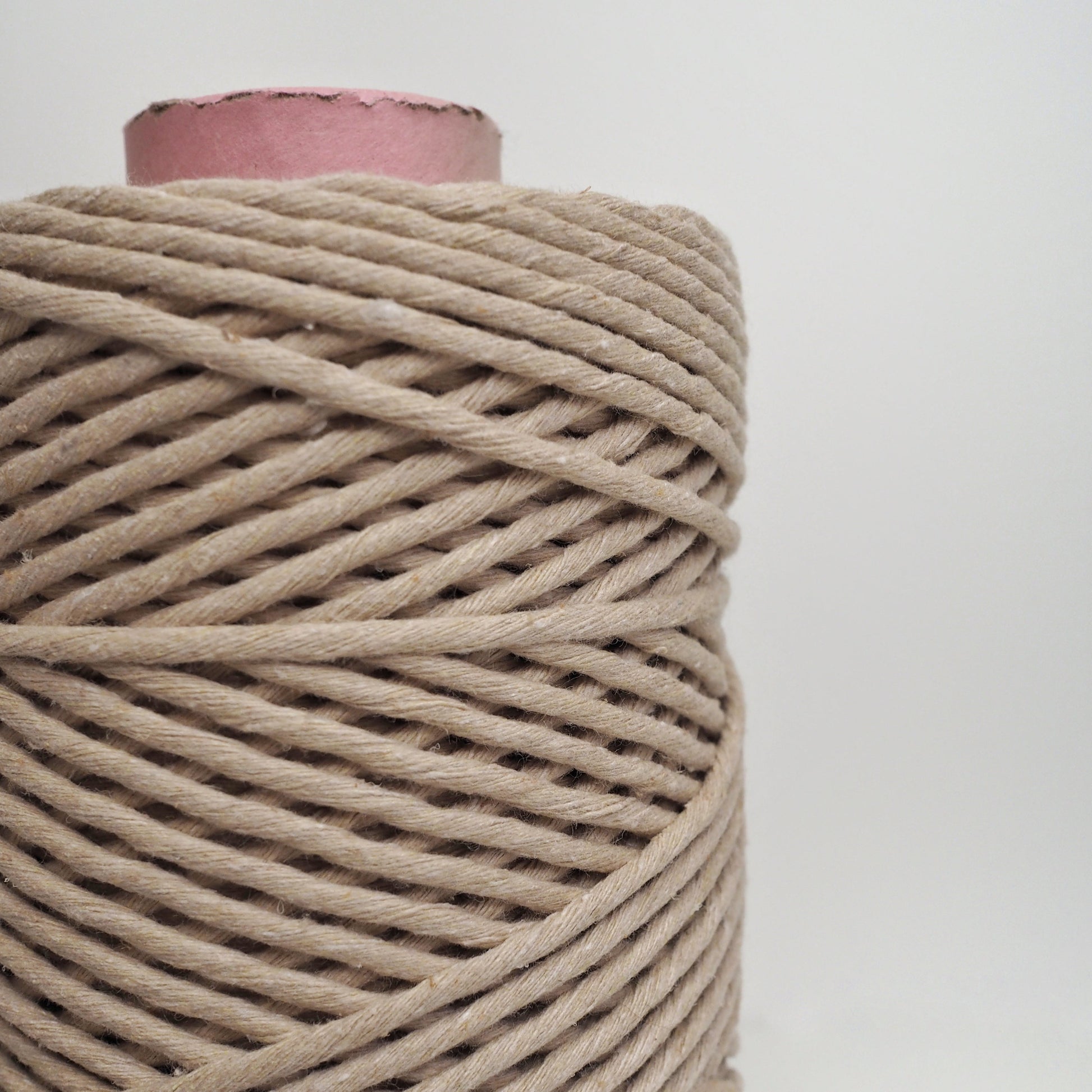 3mm Oat single twist string. The Joyful studio macrame