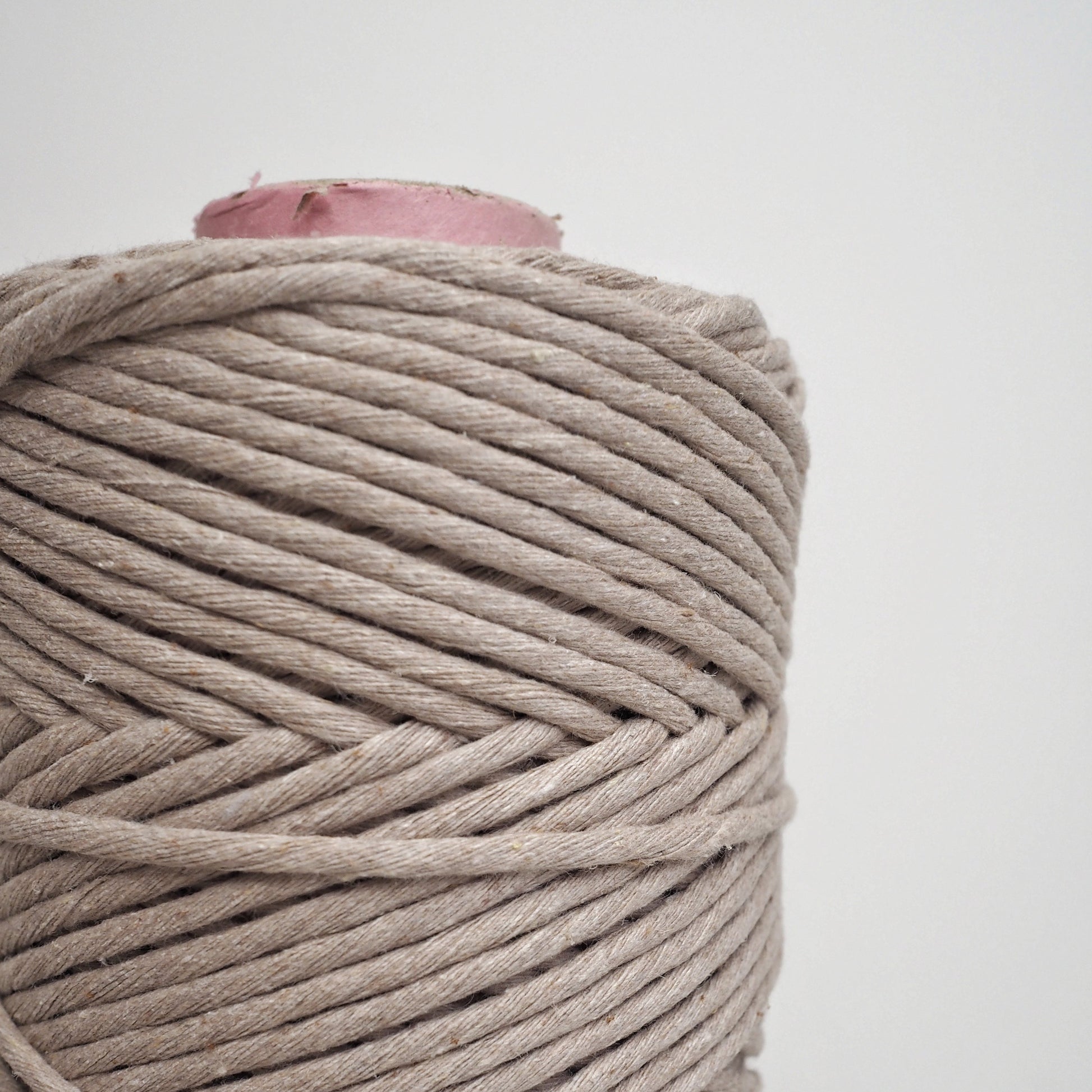 3mm Latte single twist string. The Joyful studio macrame