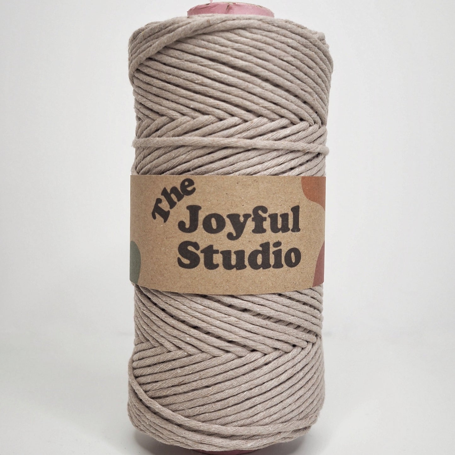 3mm Latte single twist string. The Joyful studio macrame