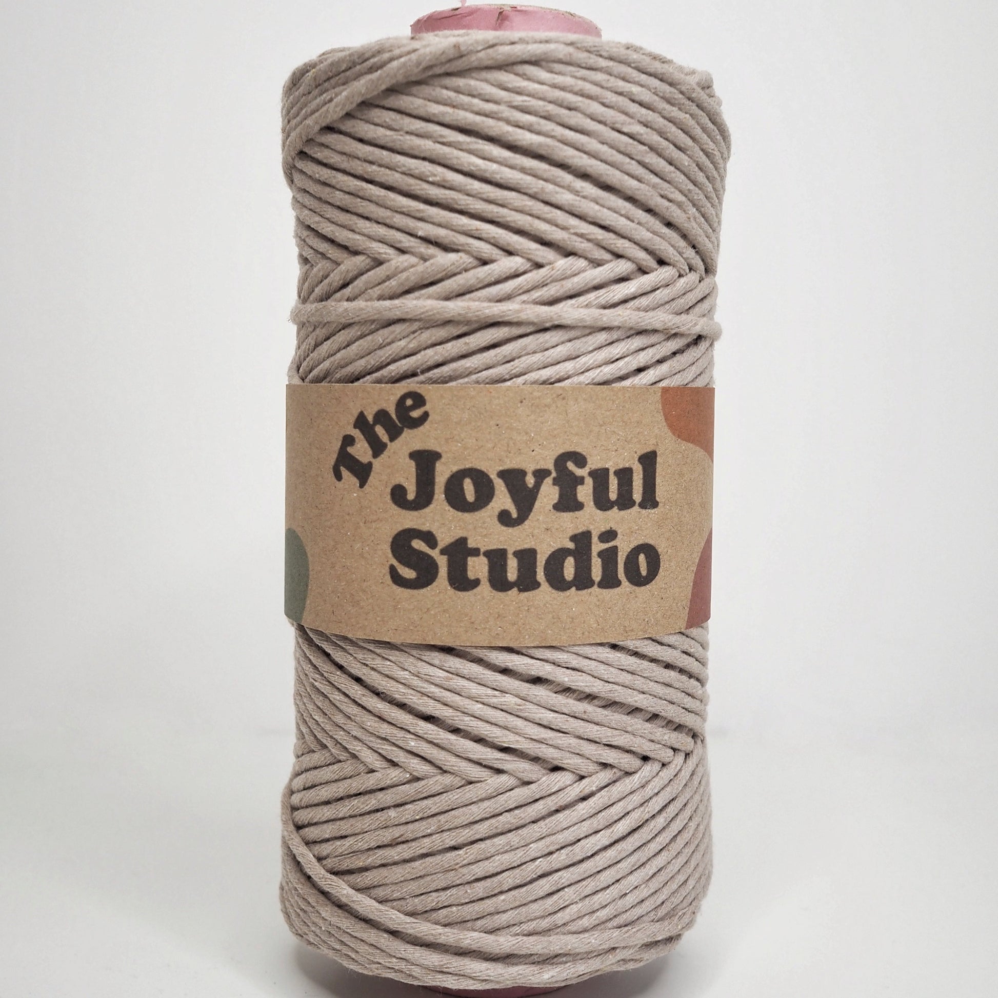 3mm Latte single twist string. The Joyful studio macrame
