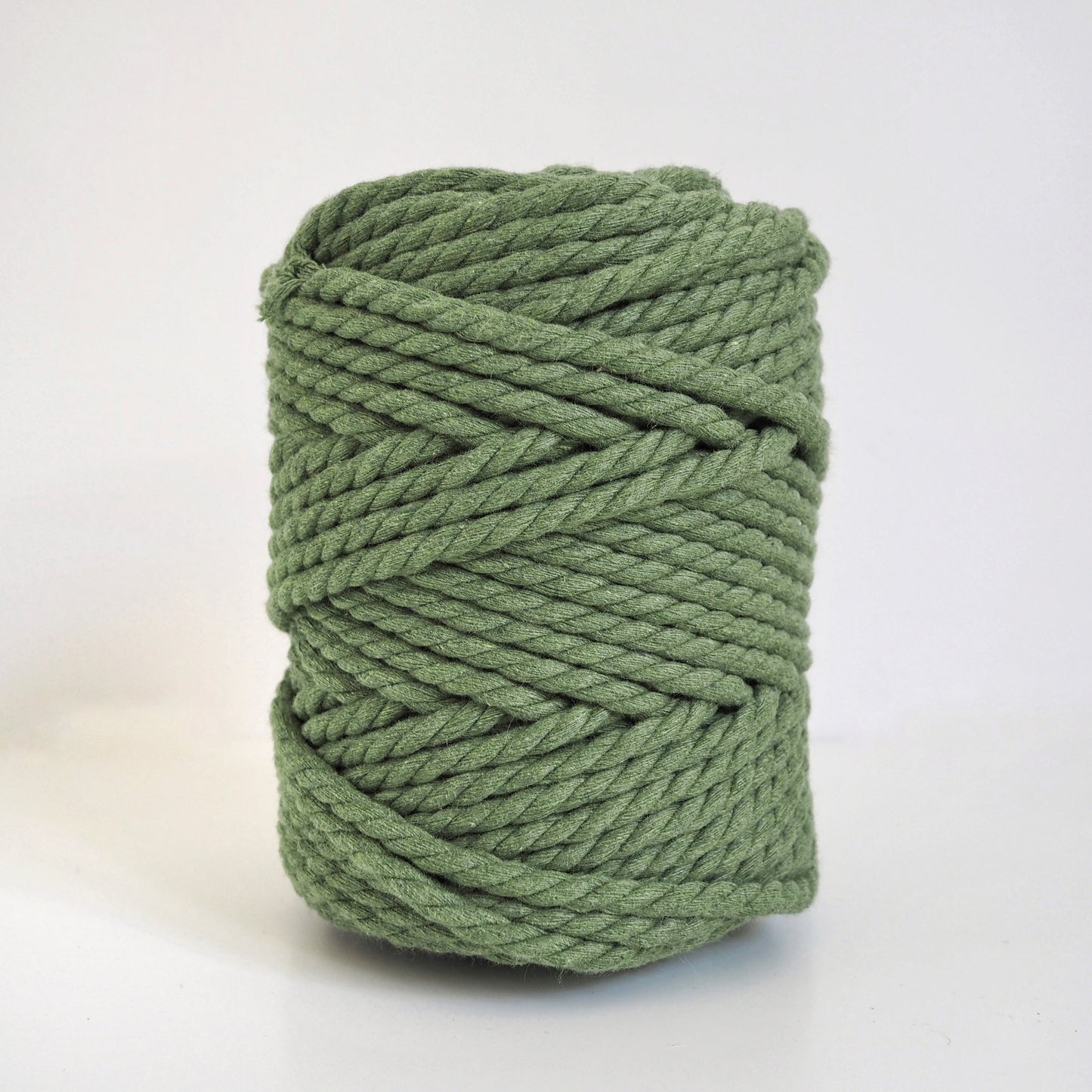 7mm Twisted Cotton Rope | Eucalyptus Green The Joyful Studio