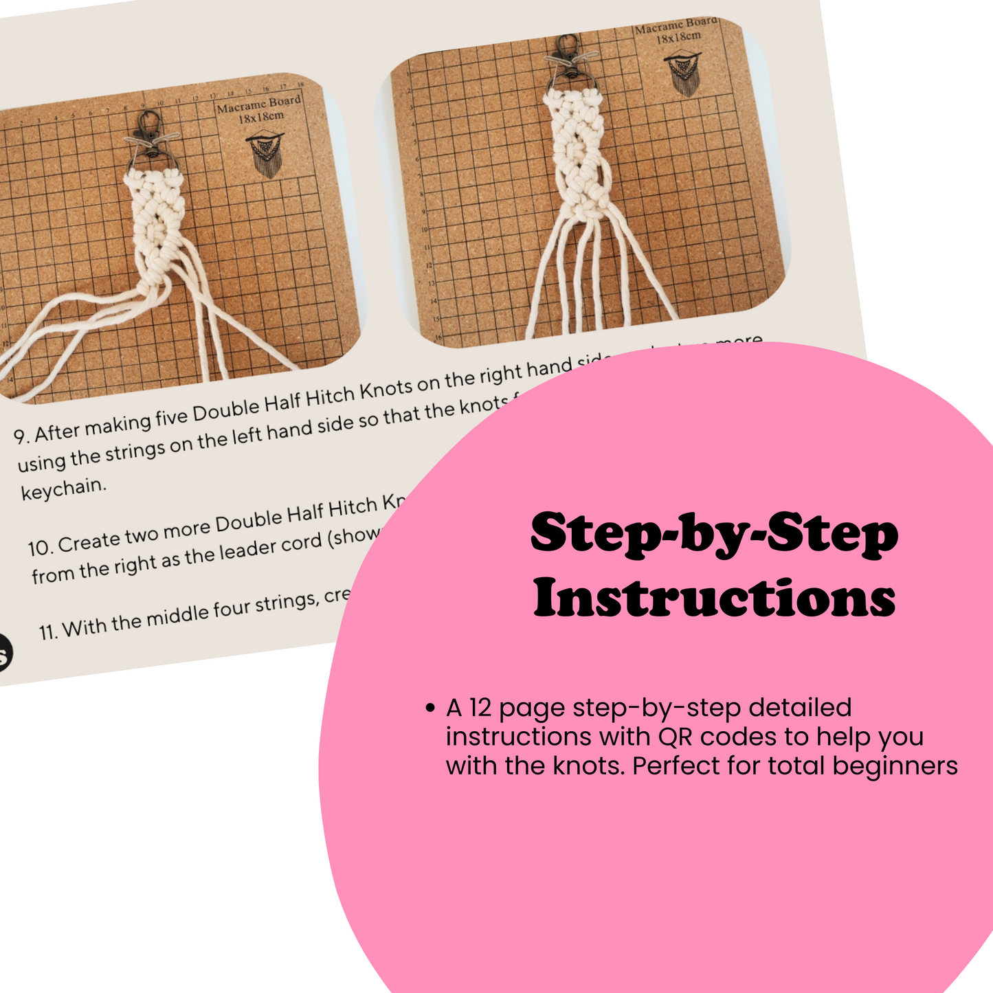 Make Your Own Macrame Keychain DIY Kit The Joyful Studio