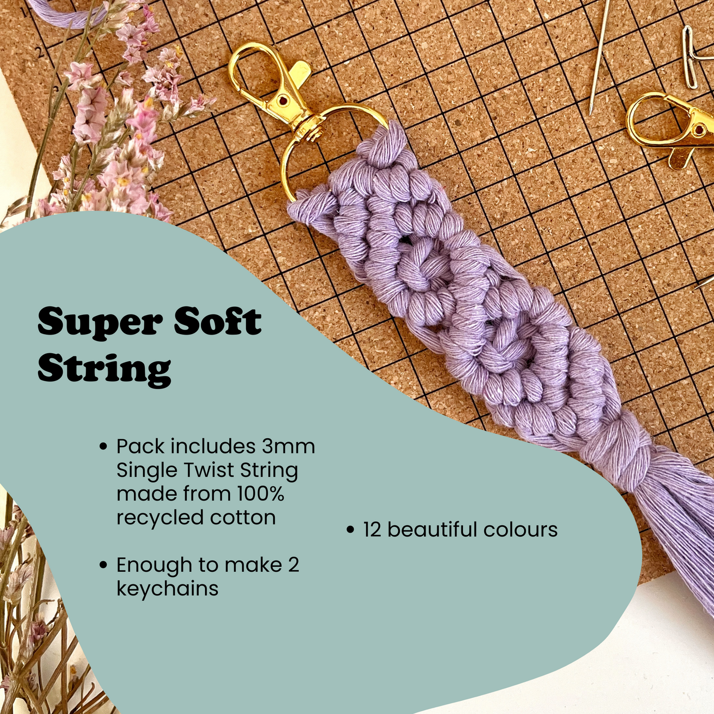 Make Your Own Macrame Keychain DIY Kit The Joyful Studio