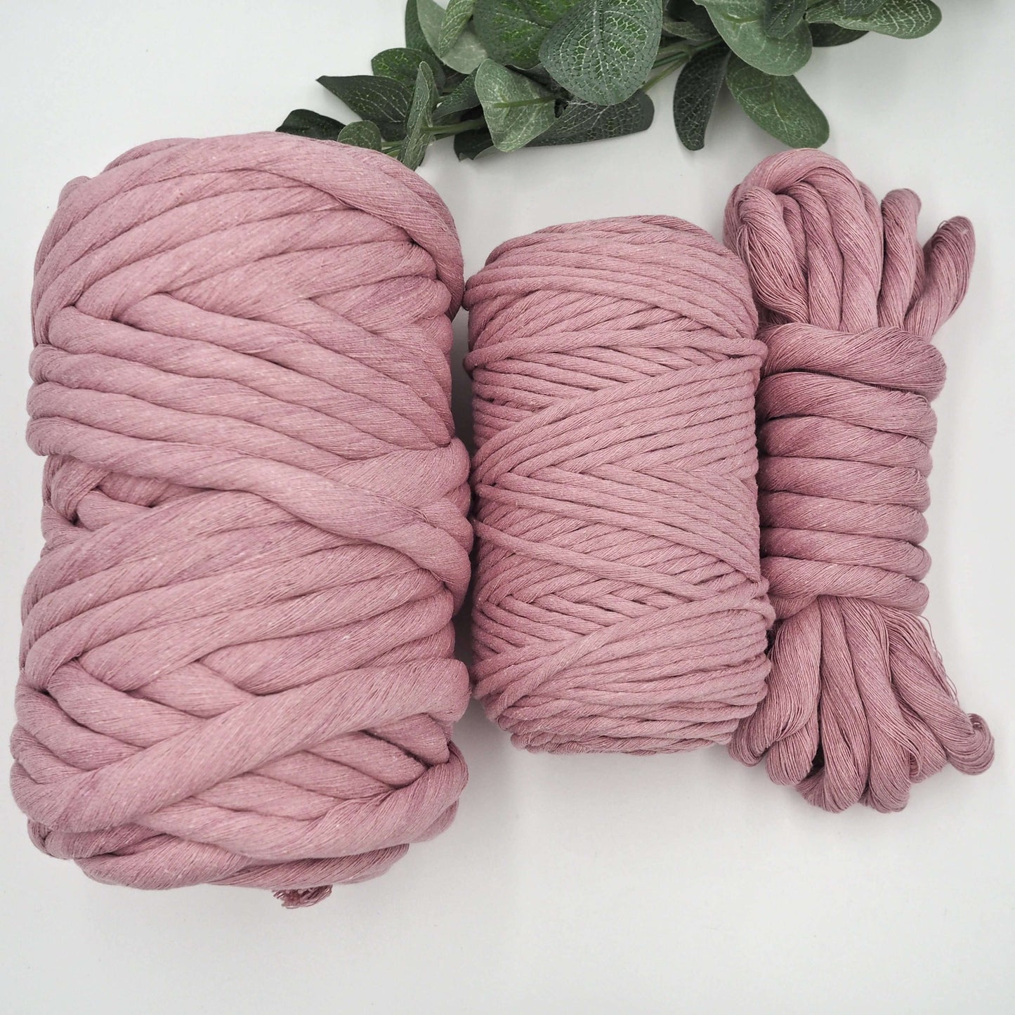 Dusty Rose | 12mm Recycled Cotton String The Joyful Studio
