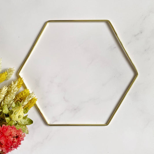 Metal Frame - Hexagon 8" The Joyful Studio