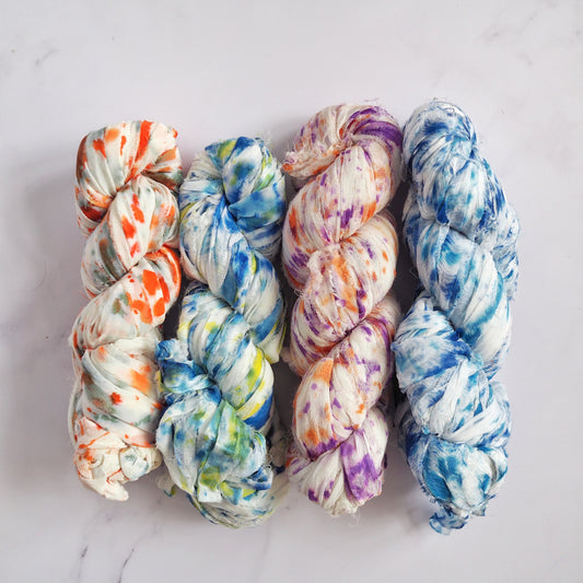 Recycled Chiffon Ribbon - Watercolours The Joyful Studio