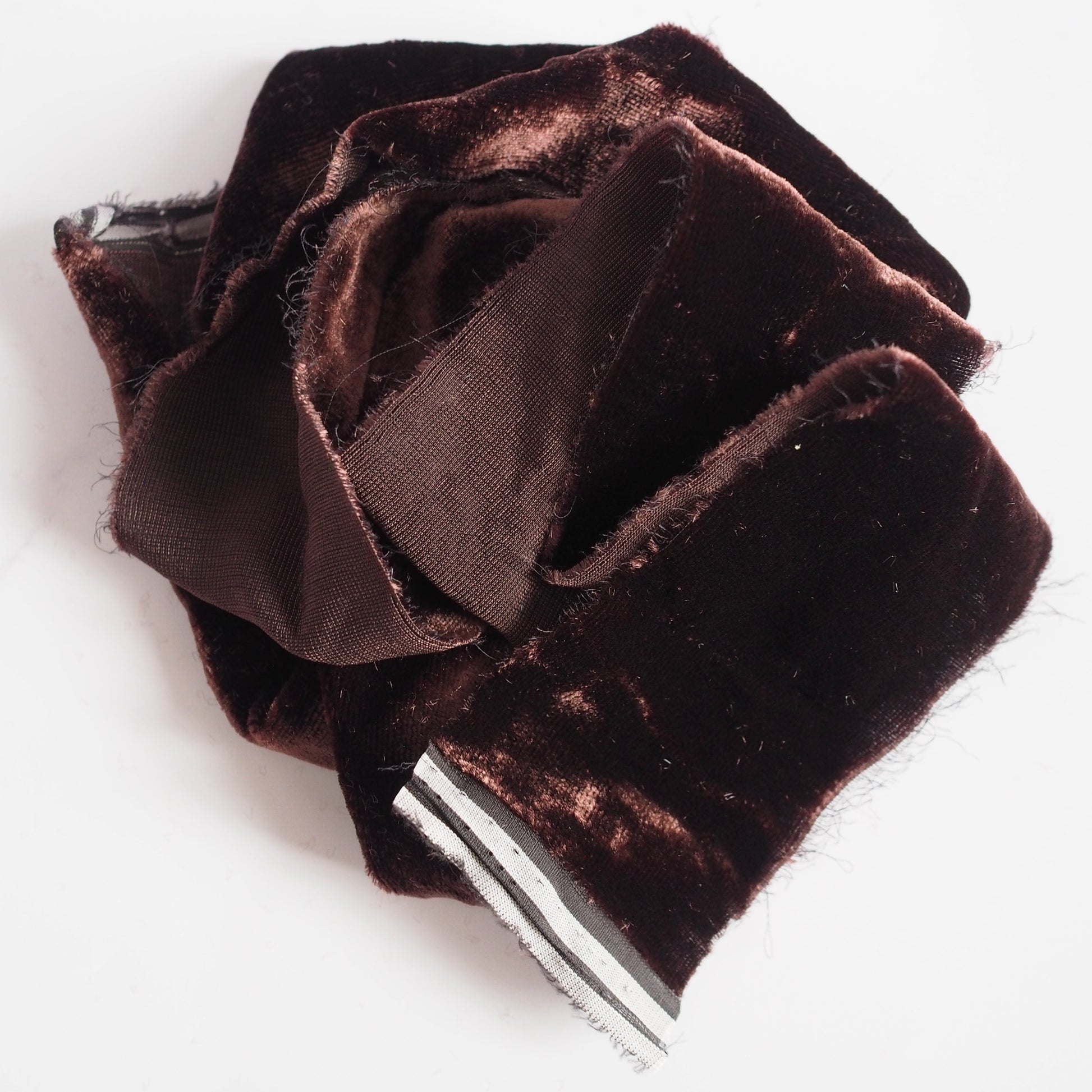 Silk Velvet Ribbon Prune The Joyful Studio