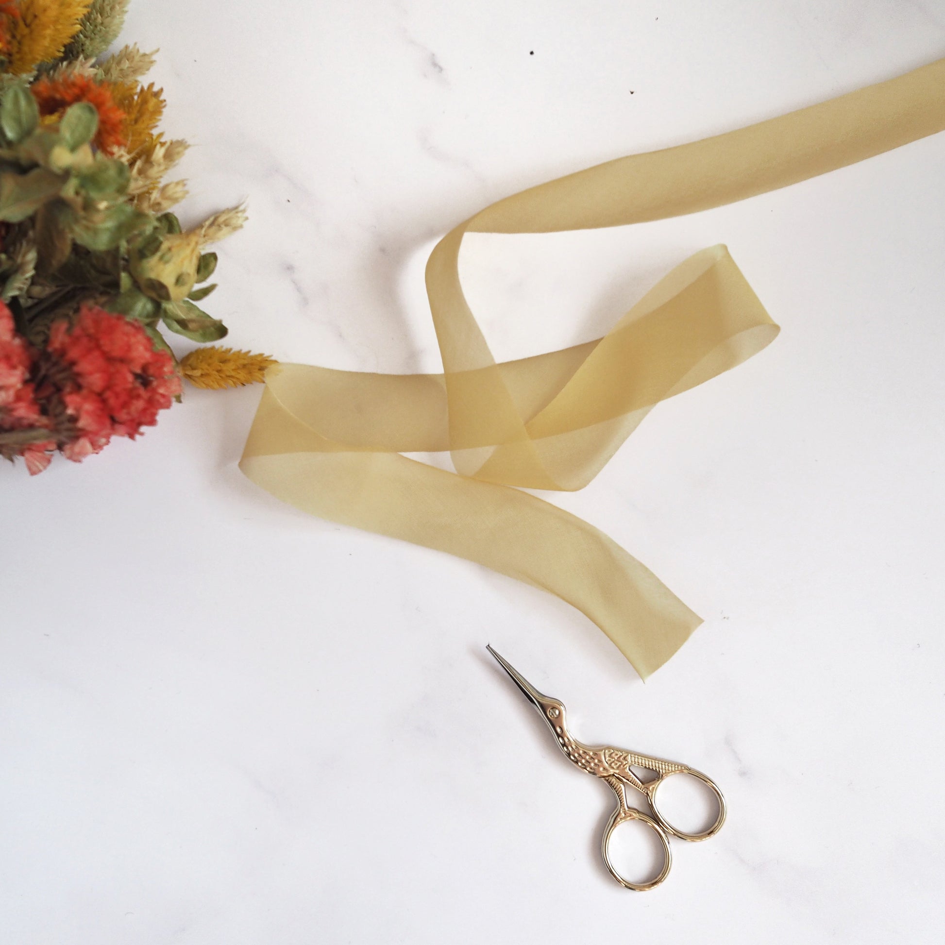 Silk Chiffon Ribbon (by the meter) The Joyful Studio