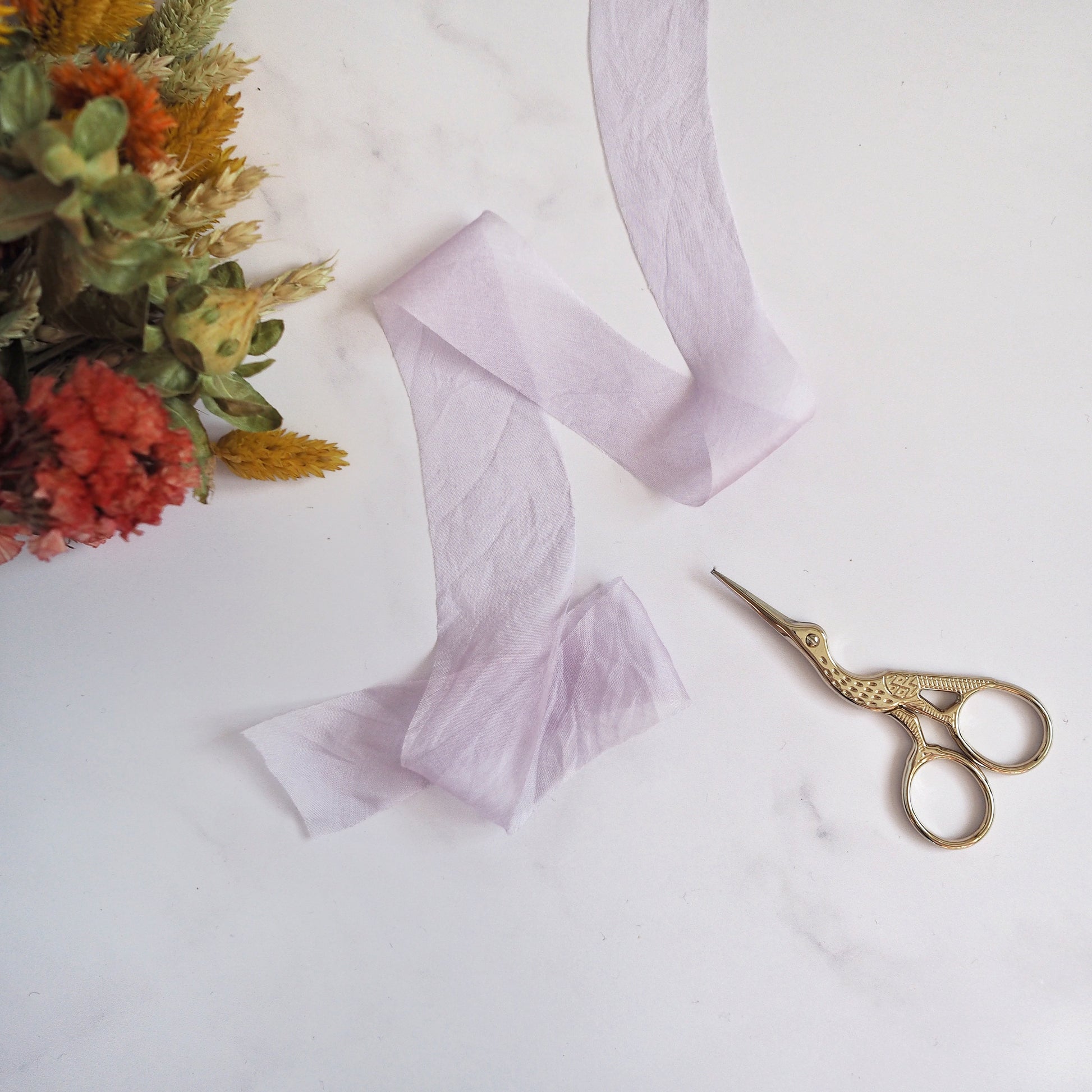 Silk Chiffon Ribbon (by the meter) The Joyful Studio