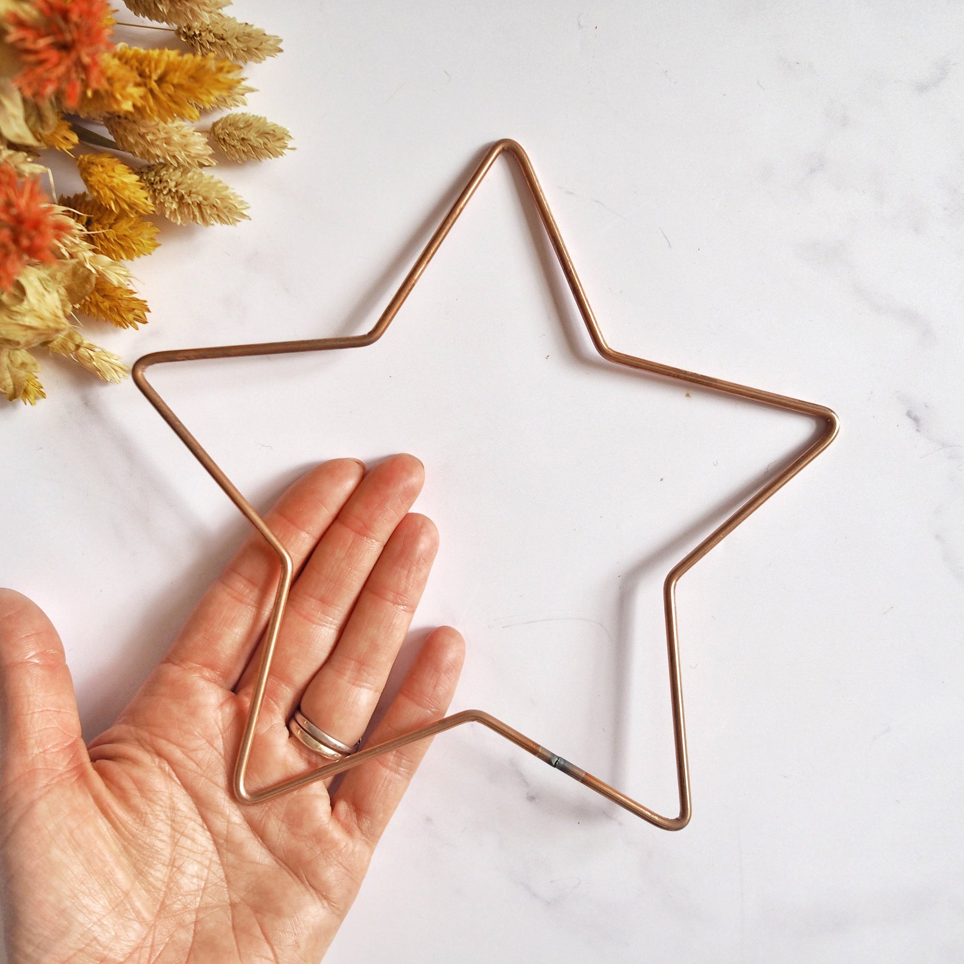 Copper Metal Star Frame The Joyful Studio