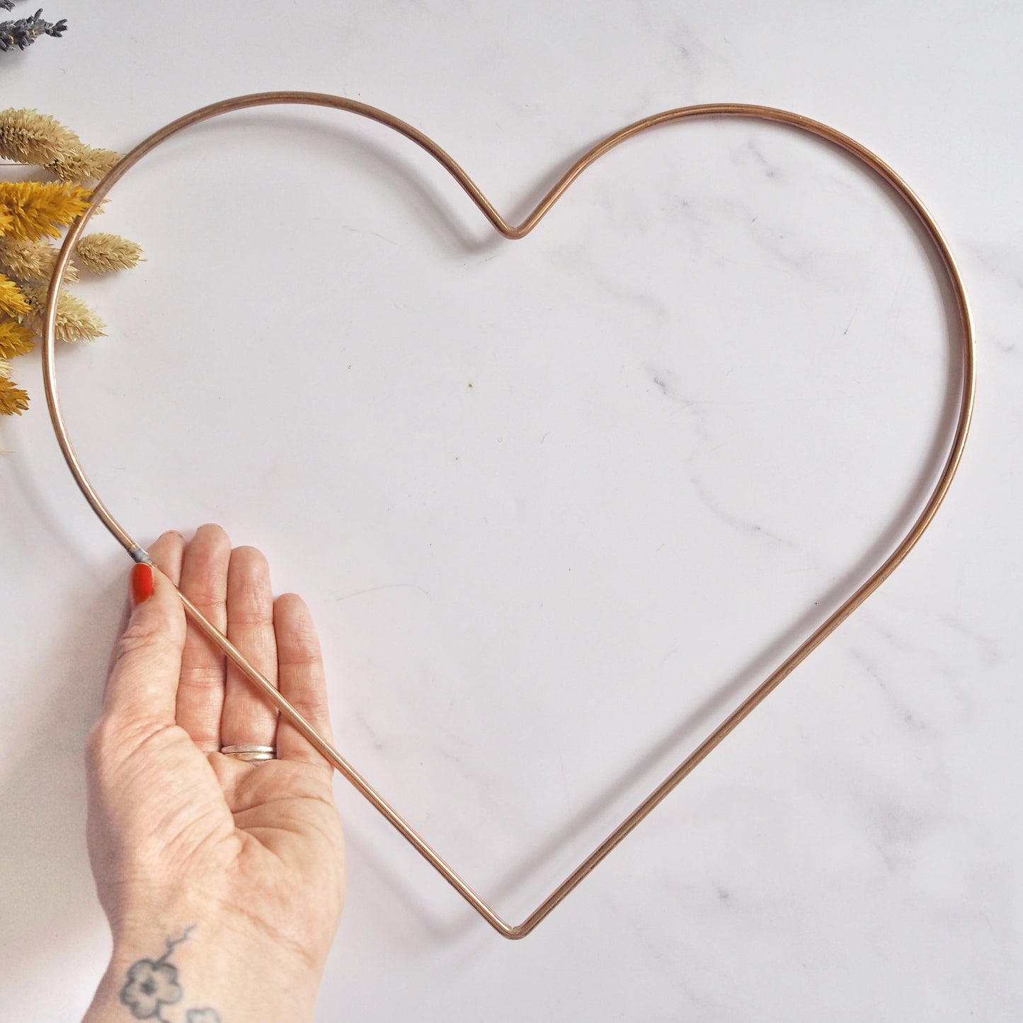 Copper Metal Heart Frame - 2 Sizes The Joyful Studio