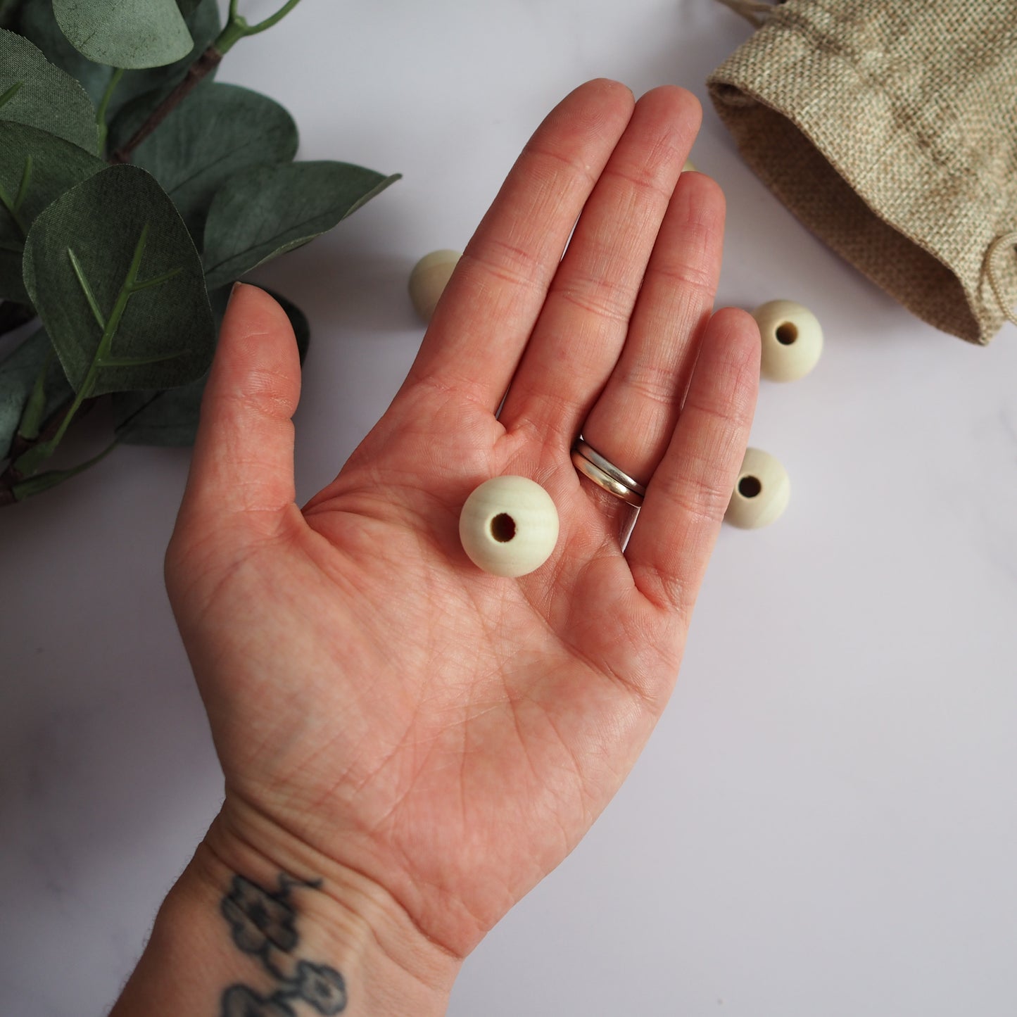 Natural Wooden Beads - 3 sizes The Joyful Studio