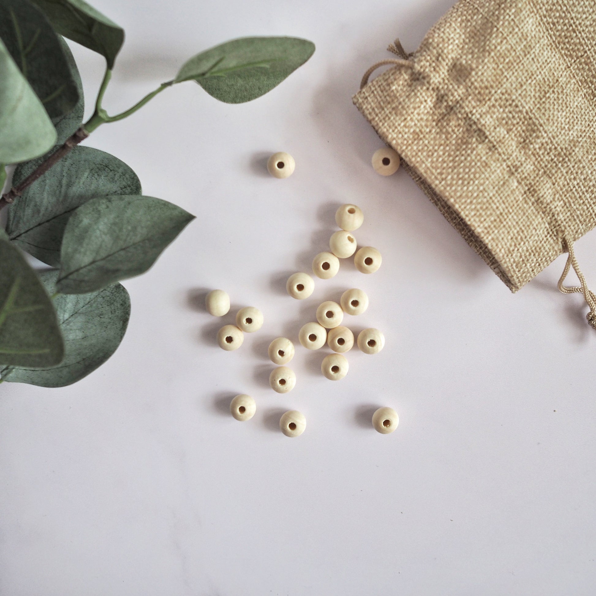 Natural Wooden Beads - 3 sizes The Joyful Studio