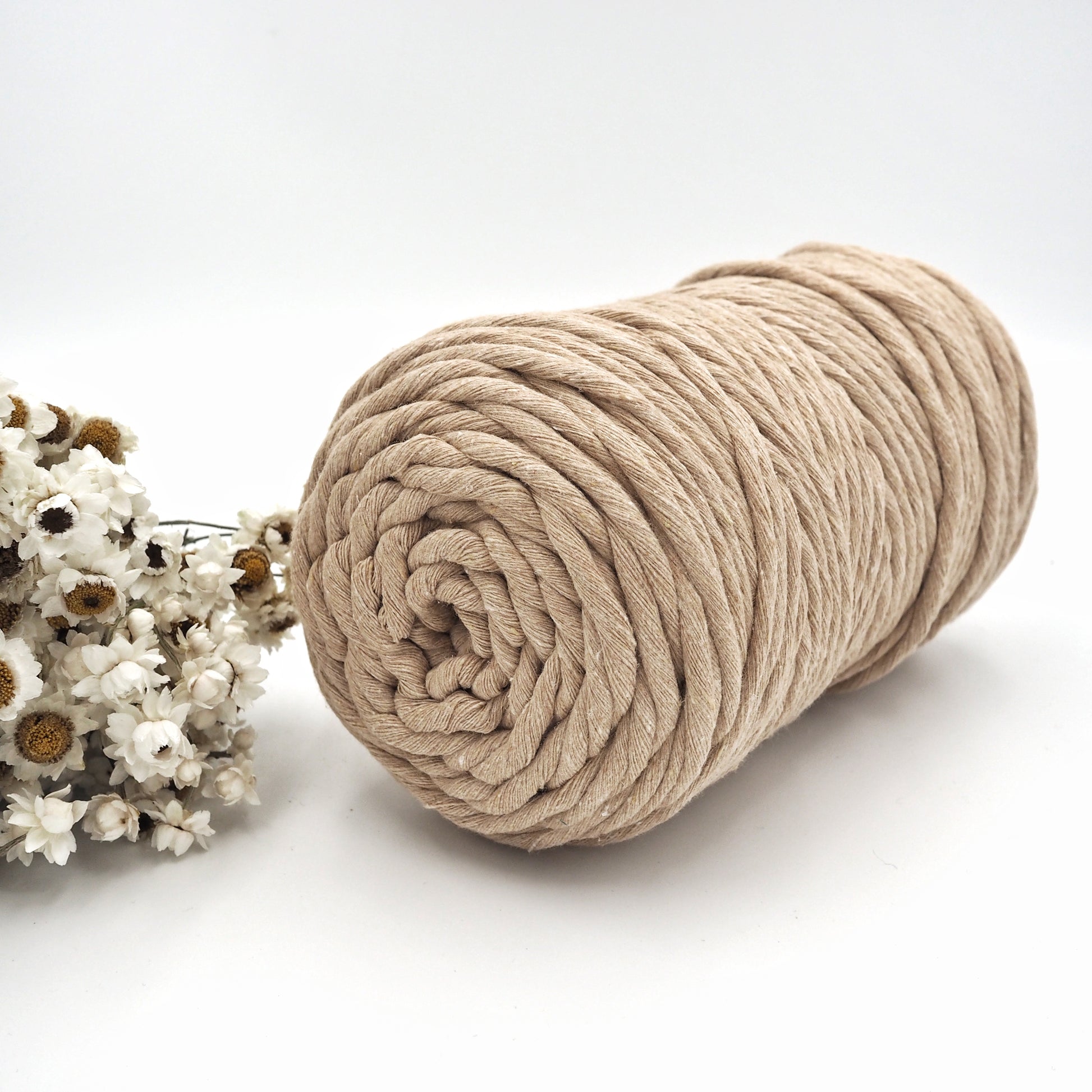 Oat | 5mm Recycled Cotton String The Joyful Studio