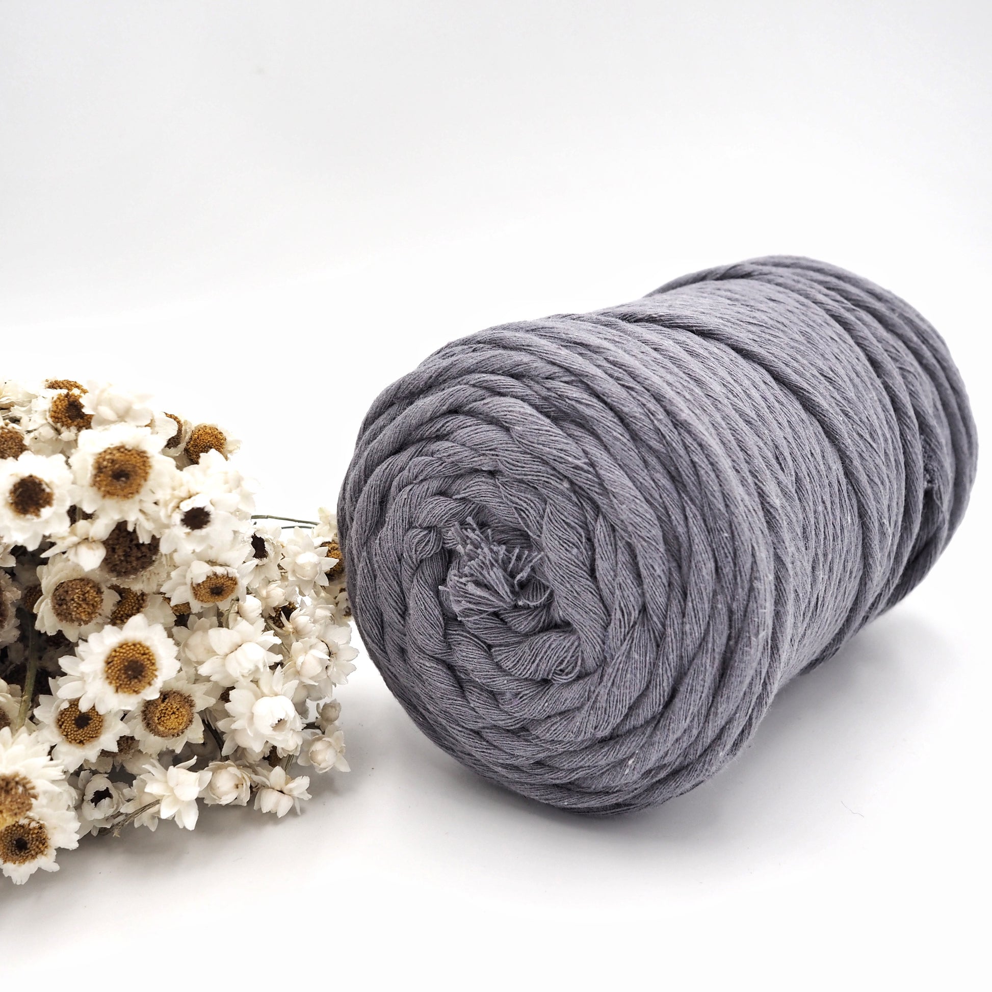 Pewter | 5mm Recycled Cotton String The Joyful Studio