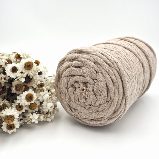 Latte | 5mm Recycled Cotton String The Joyful Studio