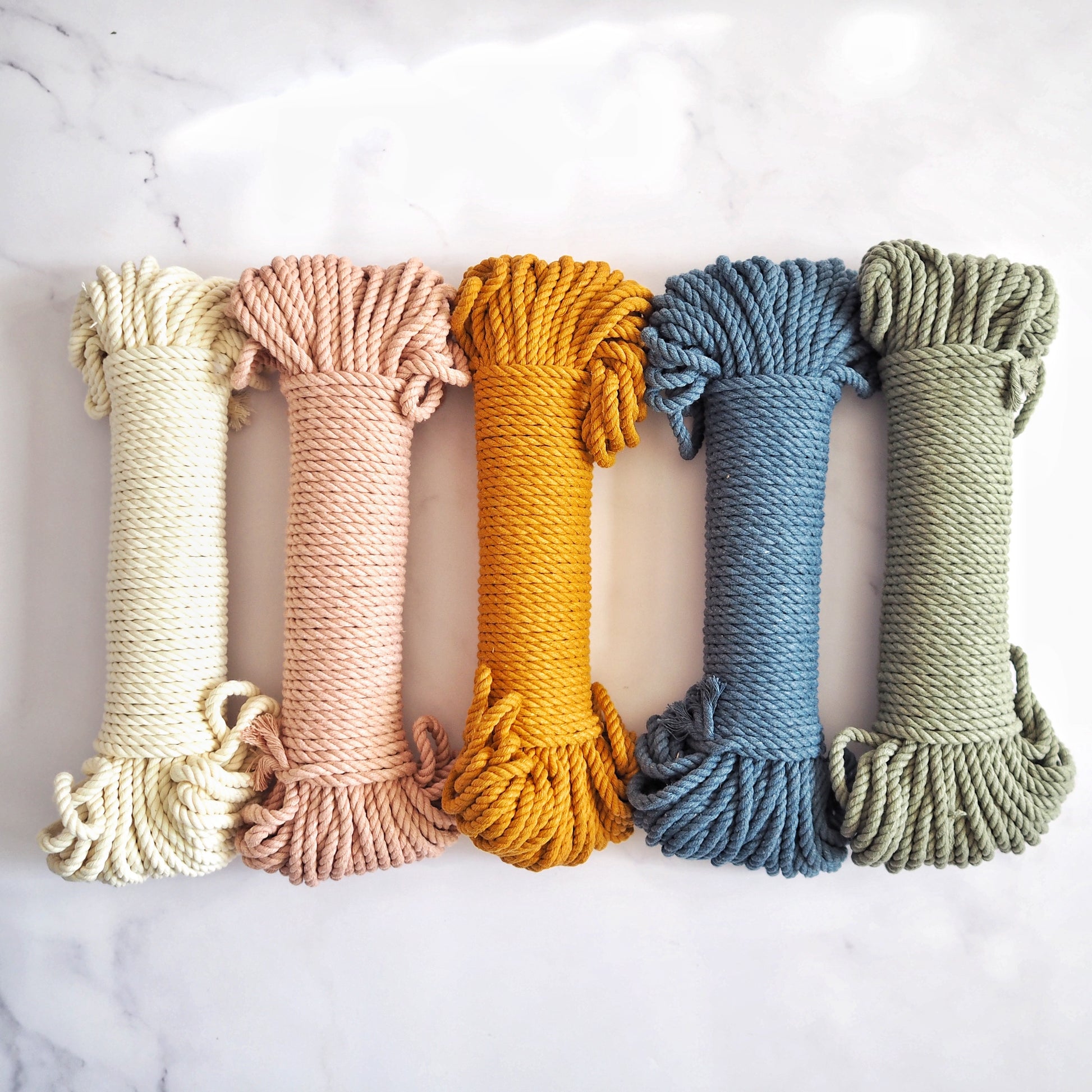 5mm Recycled Cotton Twisted Rope The Joyful Studio