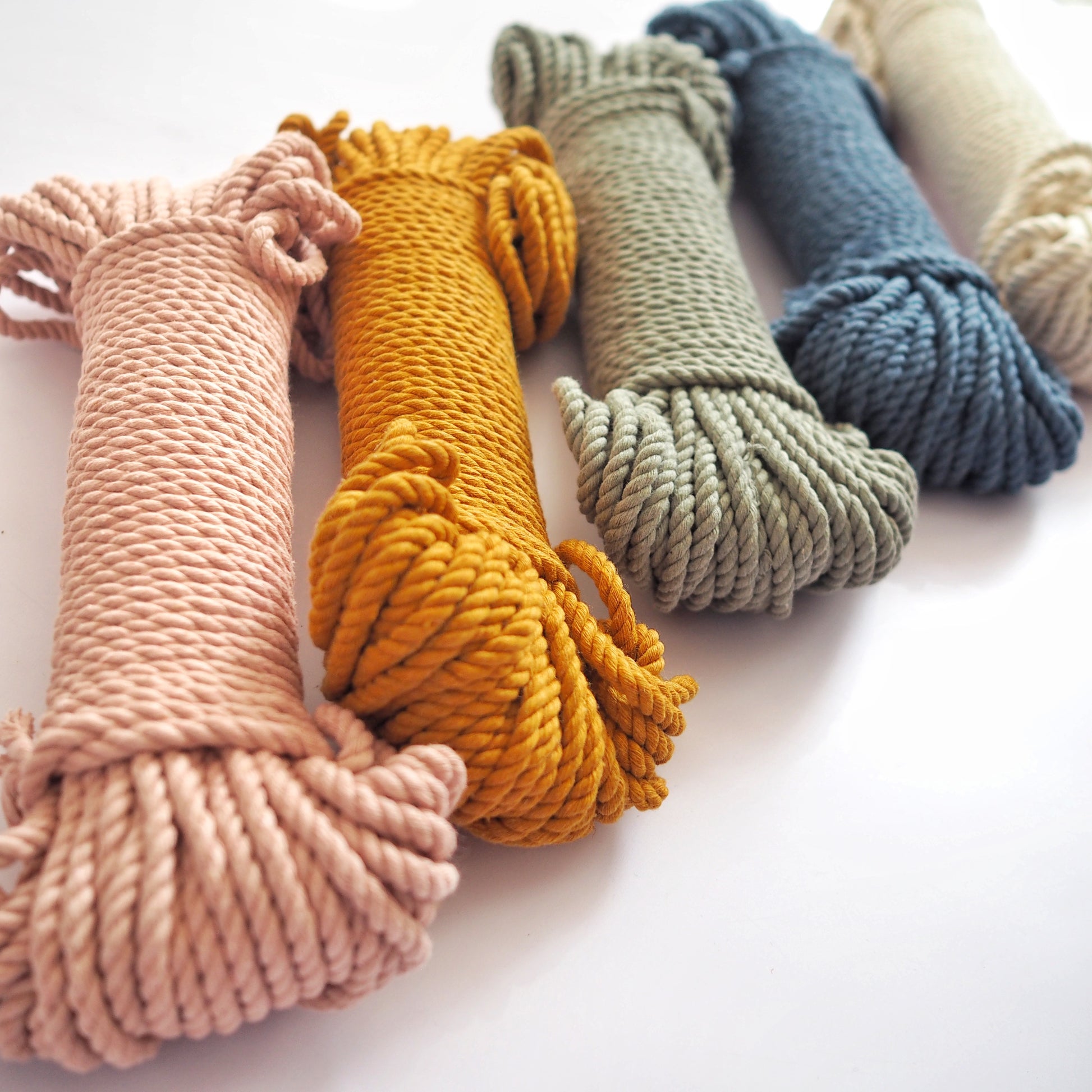 5mm Recycled Cotton Twisted Rope The Joyful Studio