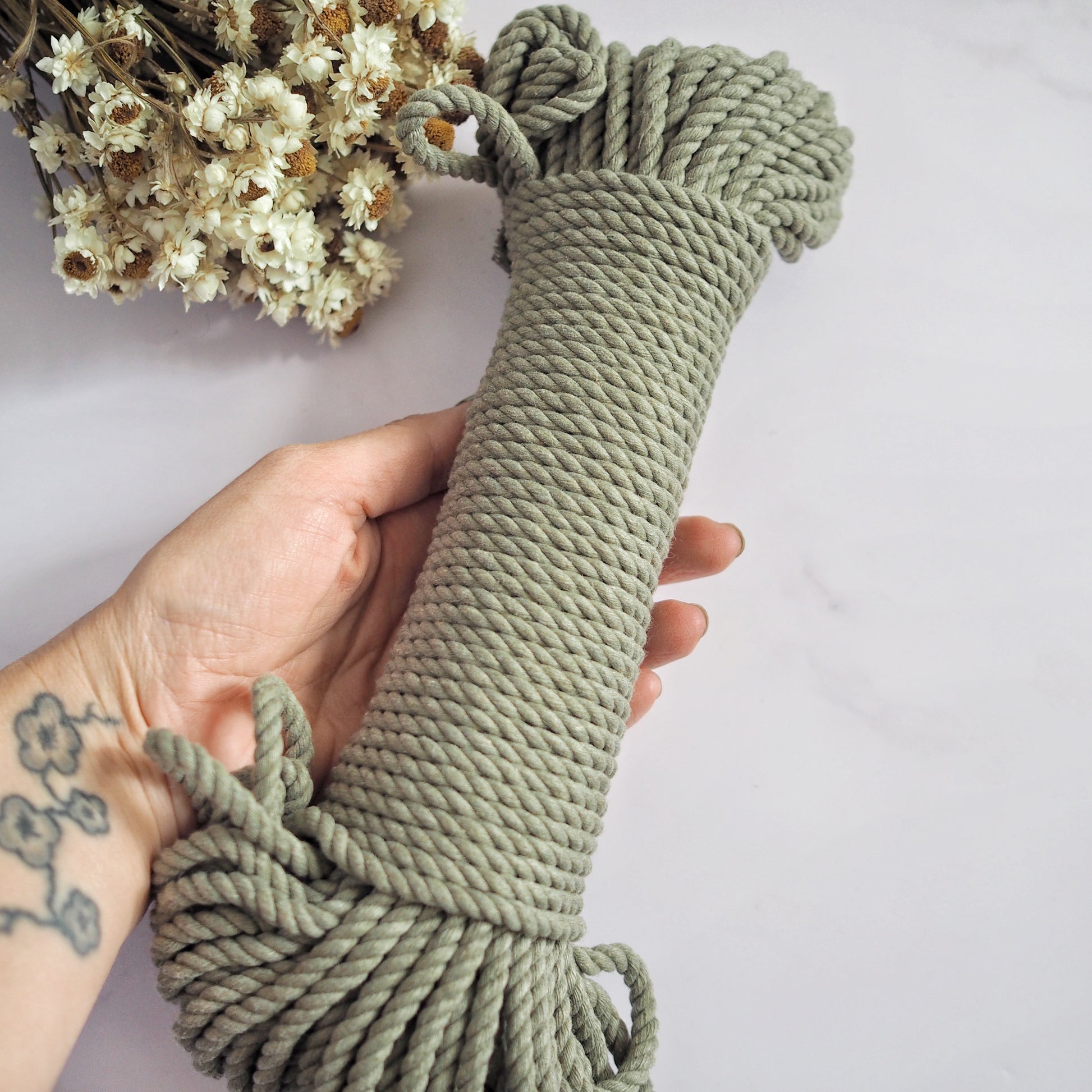 5mm Recycled Cotton Twisted Rope The Joyful Studio