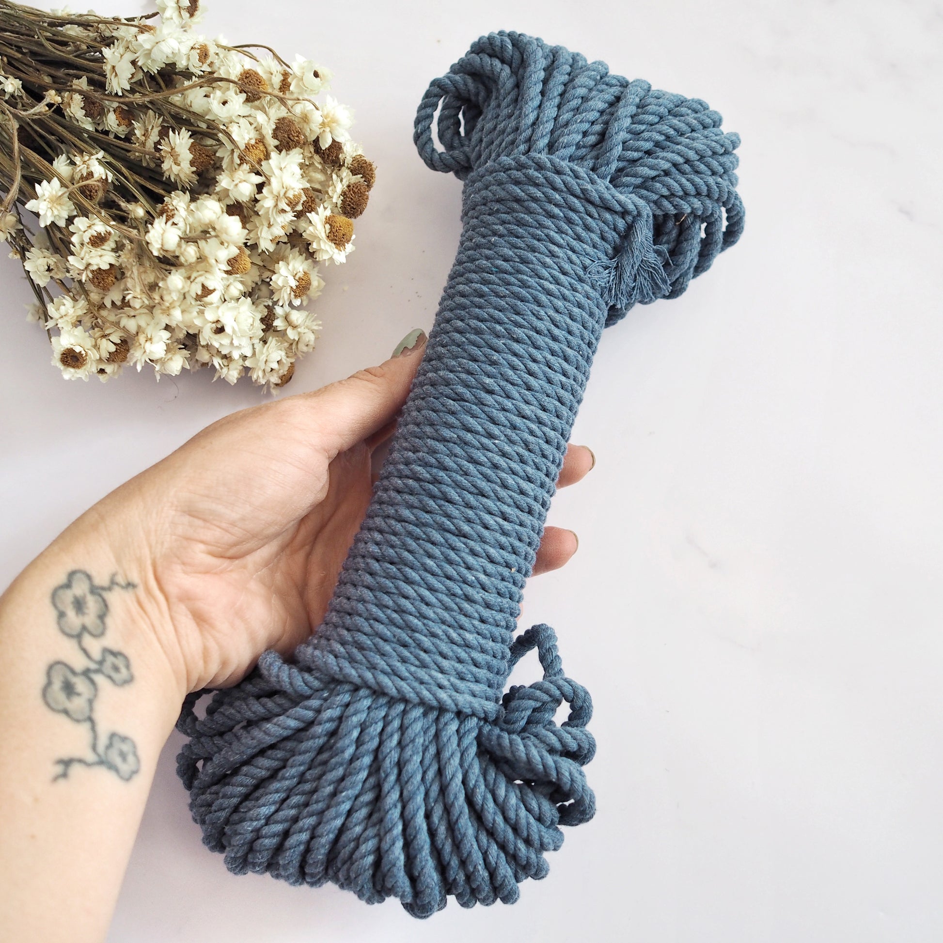 5mm Recycled Cotton Twisted Rope The Joyful Studio