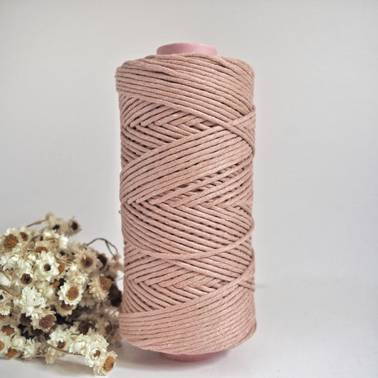 Antique Peach | 3mm Recycled Cotton String The Joyful Studio
