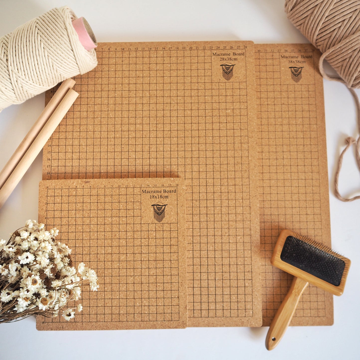 Macrame Cork Boards | 3 sizes The Joyful Studio