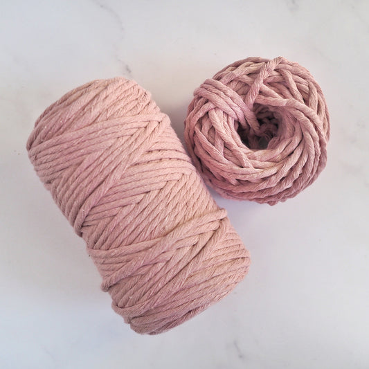 Dusty Rose | 5mm Recycled Cotton String The Joyful Studio