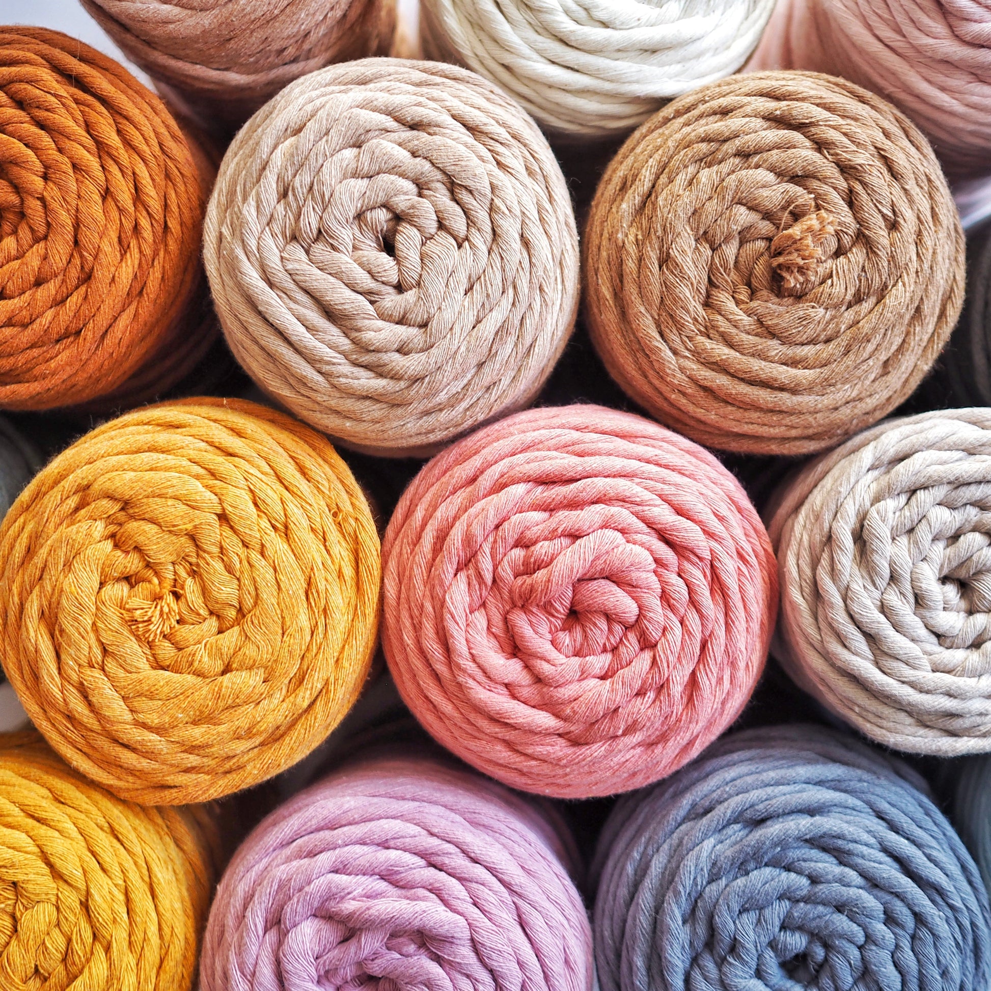 Latte | 5mm Recycled Cotton String The Joyful Studio