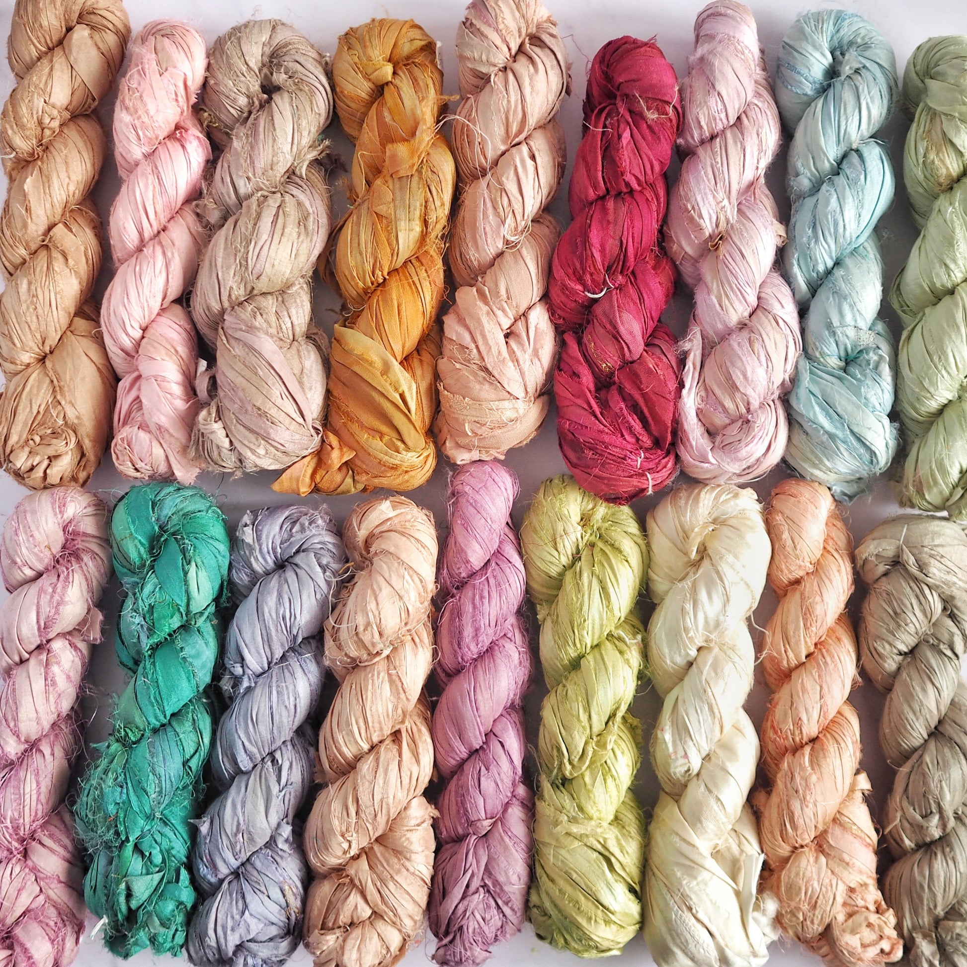 Recycled Sari Silk Ribbon The Joyful Studio