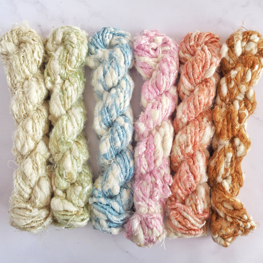 Recycled White Cotton Banana Mix Yarn The Joyful Studio