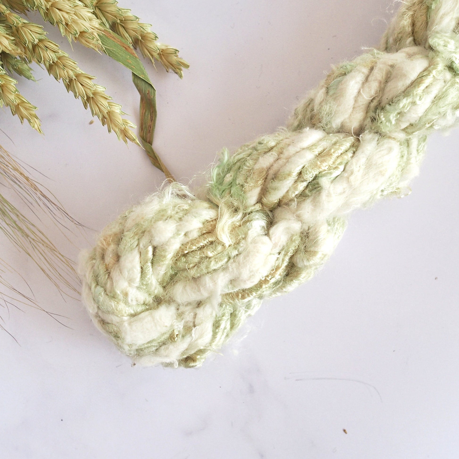 Recycled White Cotton Banana Mix Yarn The Joyful Studio