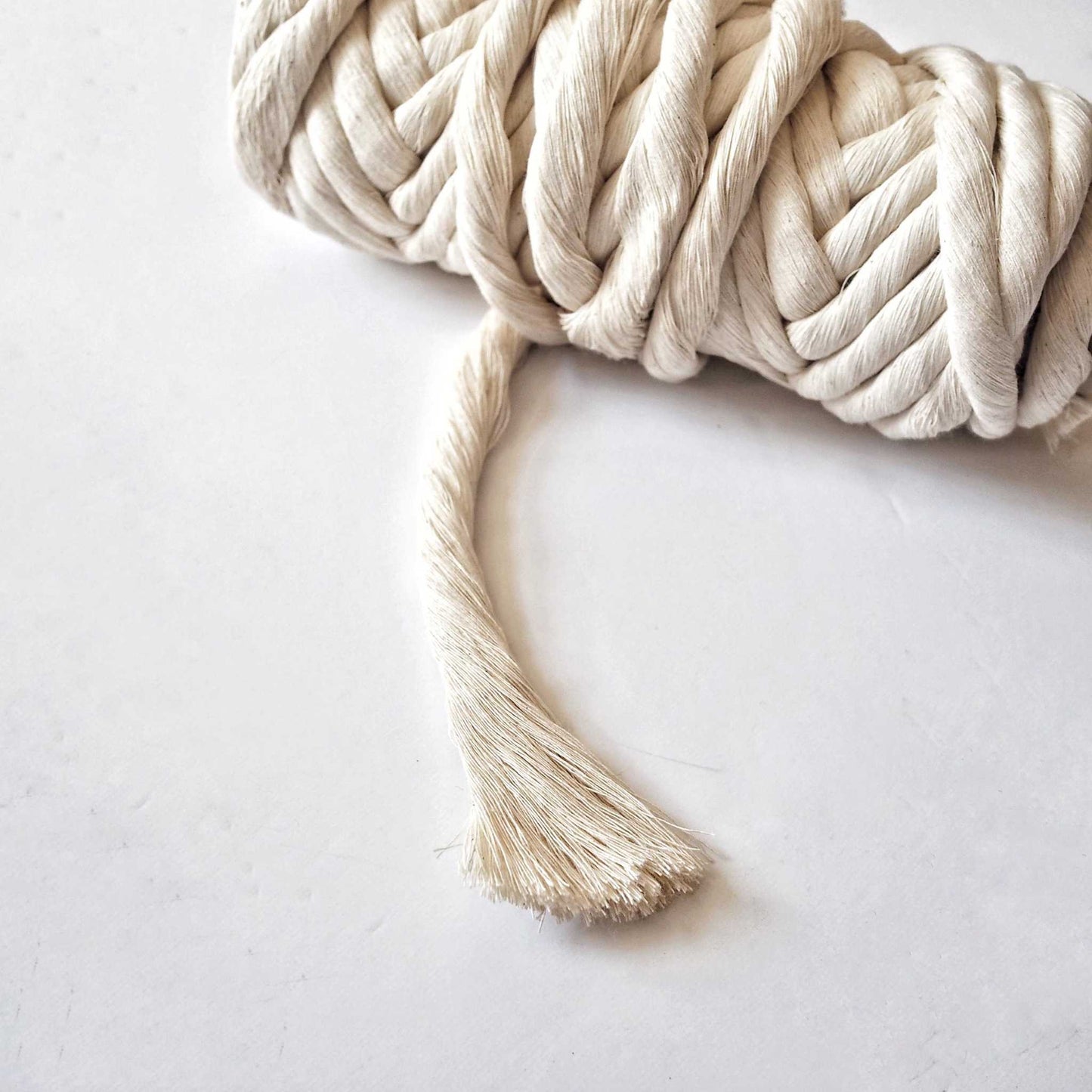 Natural | 12mm Recycled Cotton String The Joyful Studio