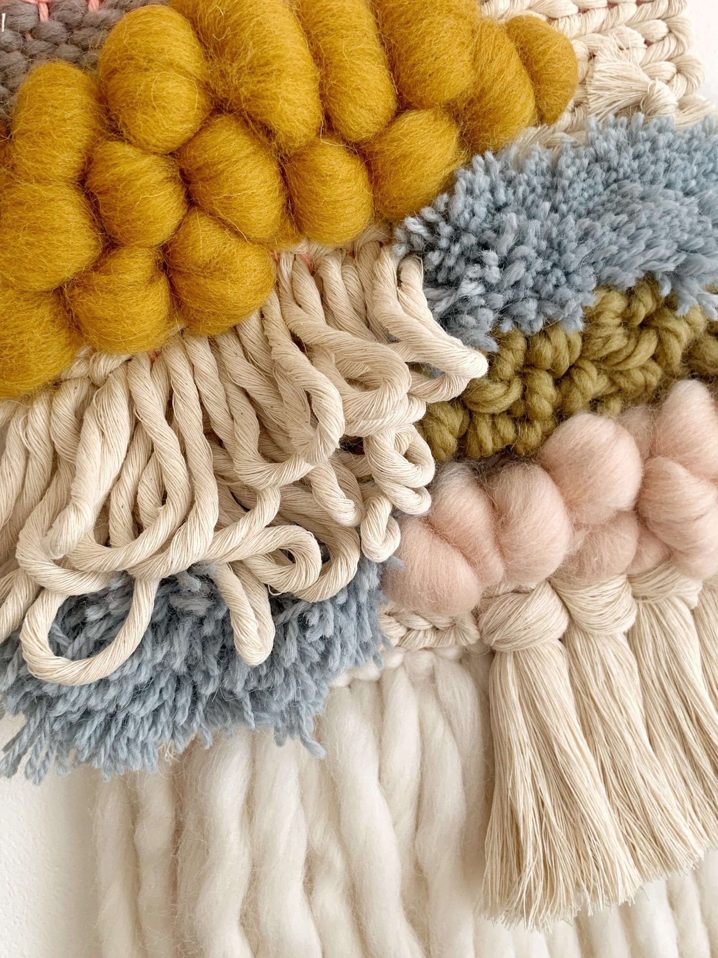 Signs of Spring | Small Woven Wall Hanging The Joyful Studio