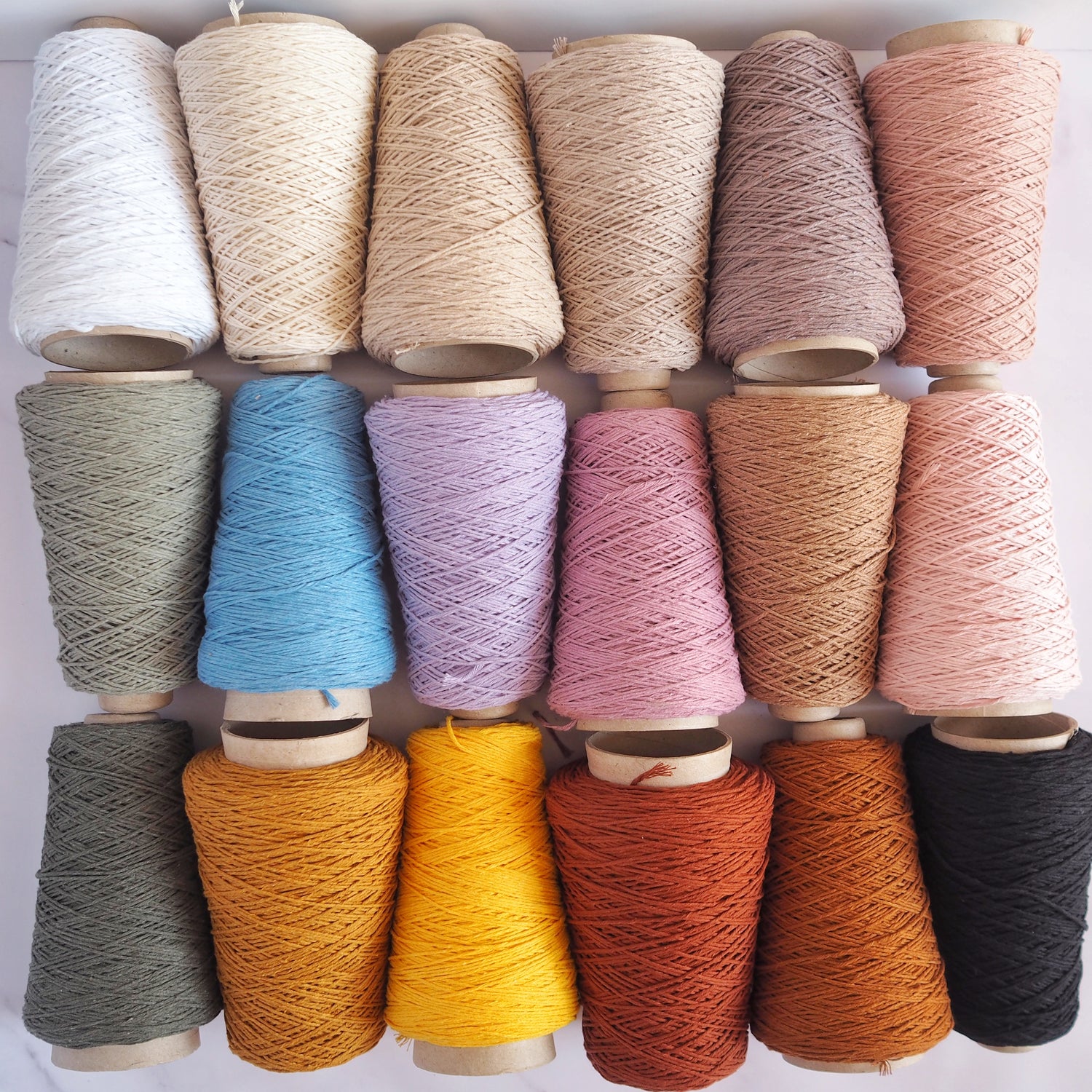 1.5mm Warp String in 18 colours