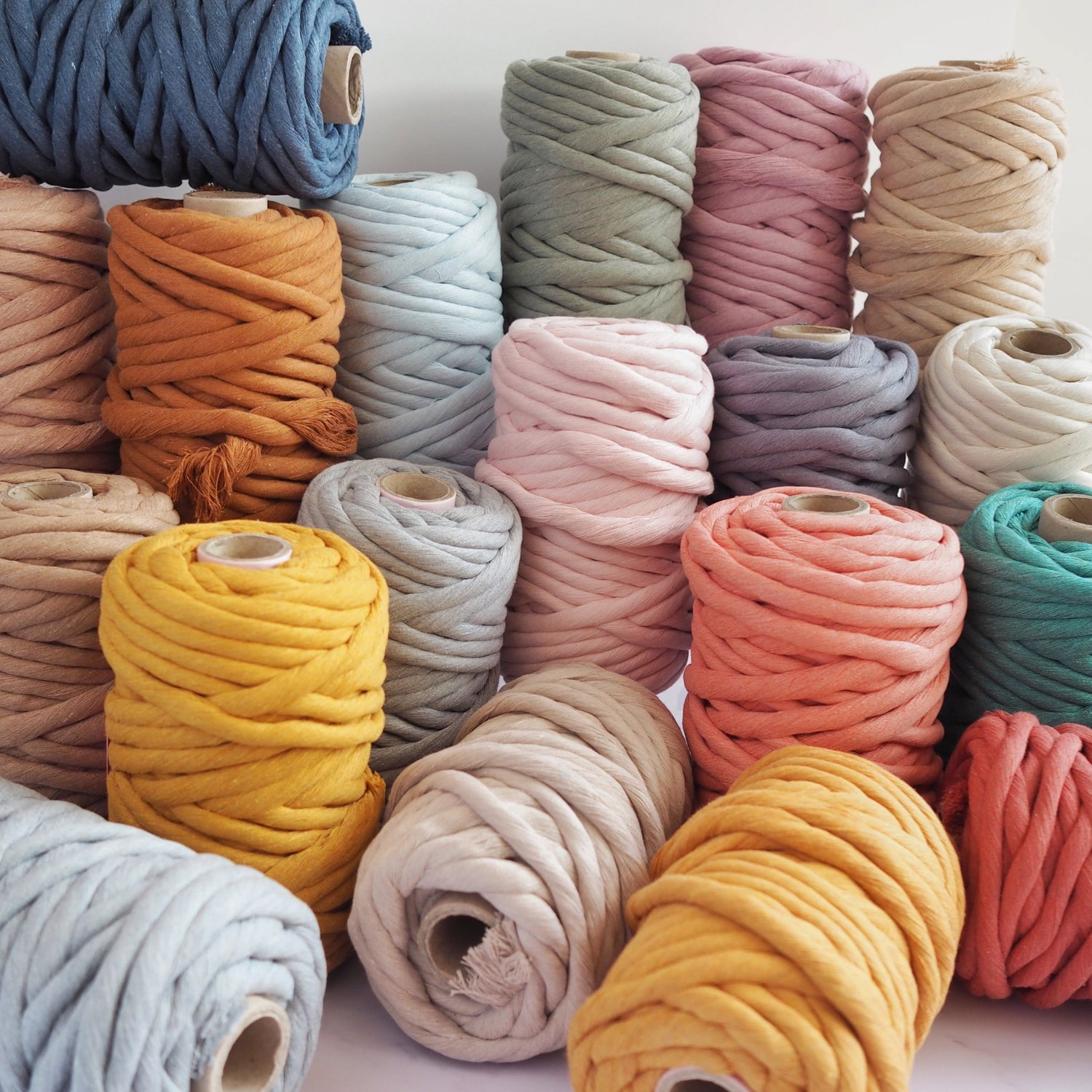 Macrame Supplies UK. 12mm single twist cotton string. Macrame rope