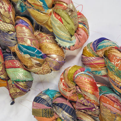 Recycled Sari Silk Border Ribbon The Joyful Studio