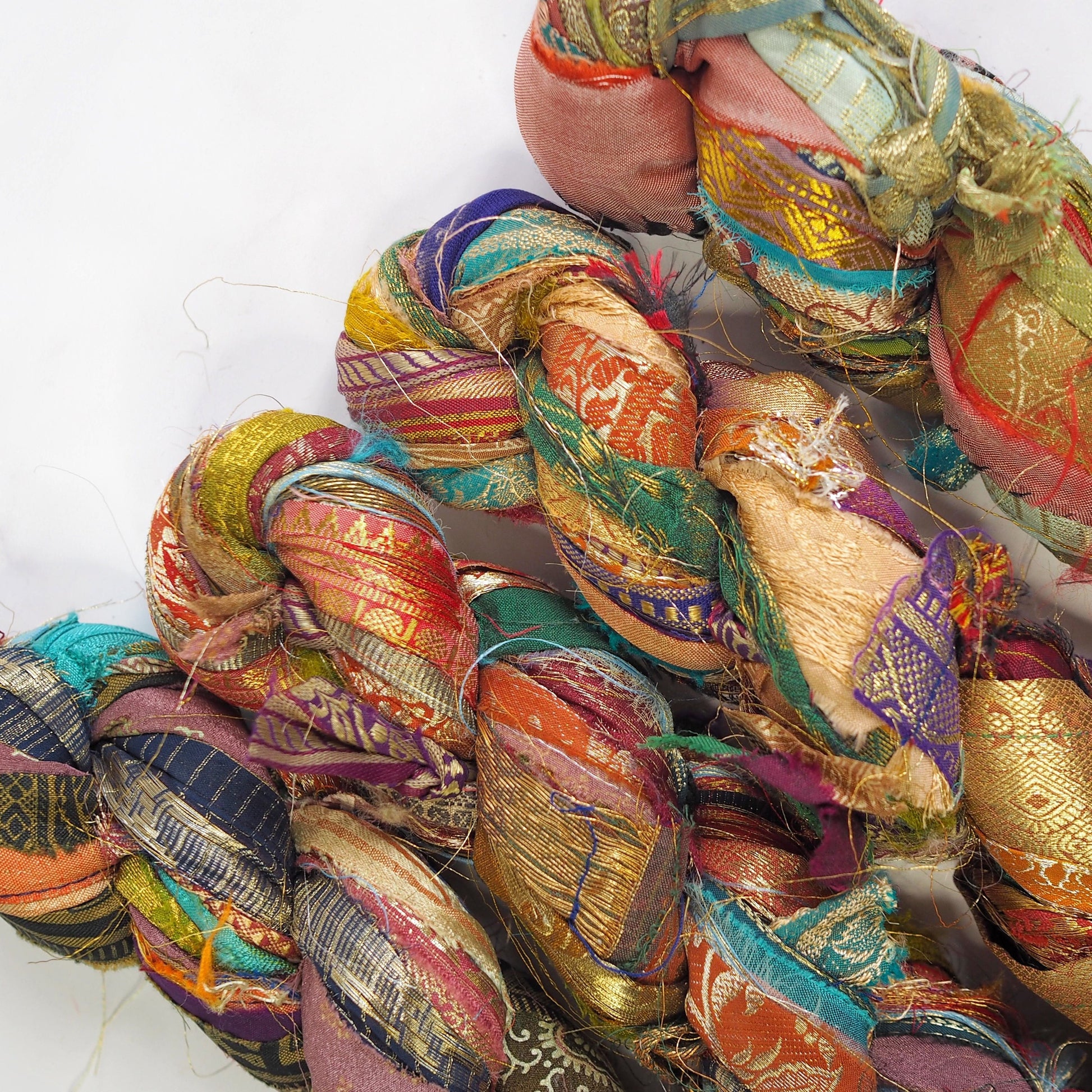 Recycled Sari Silk Border Ribbon The Joyful Studio