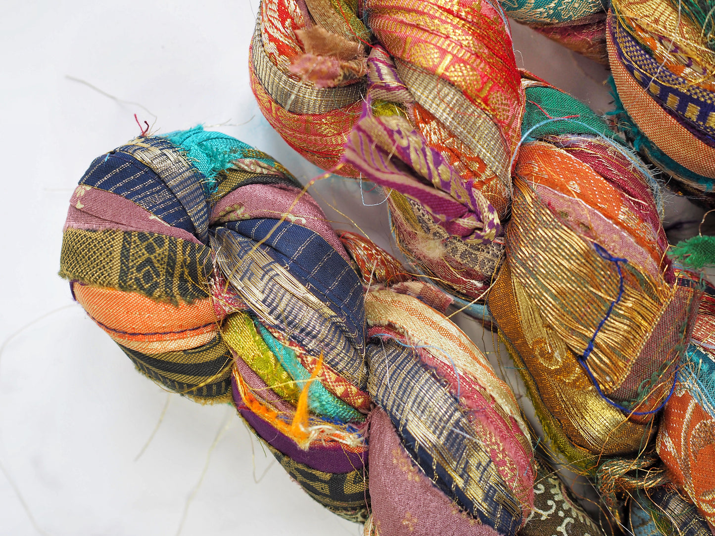 Recycled Sari Silk Border Ribbon The Joyful Studio