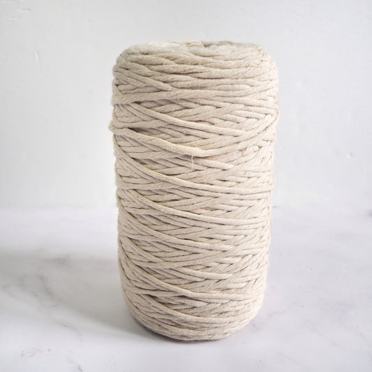 4mm Single Twist Cotton String - Natural The Joyful Studio