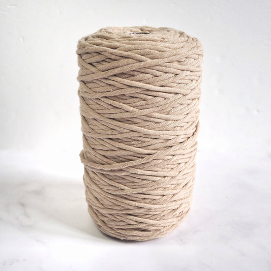 4mm Single Twist Cotton String - Sand The Joyful Studio