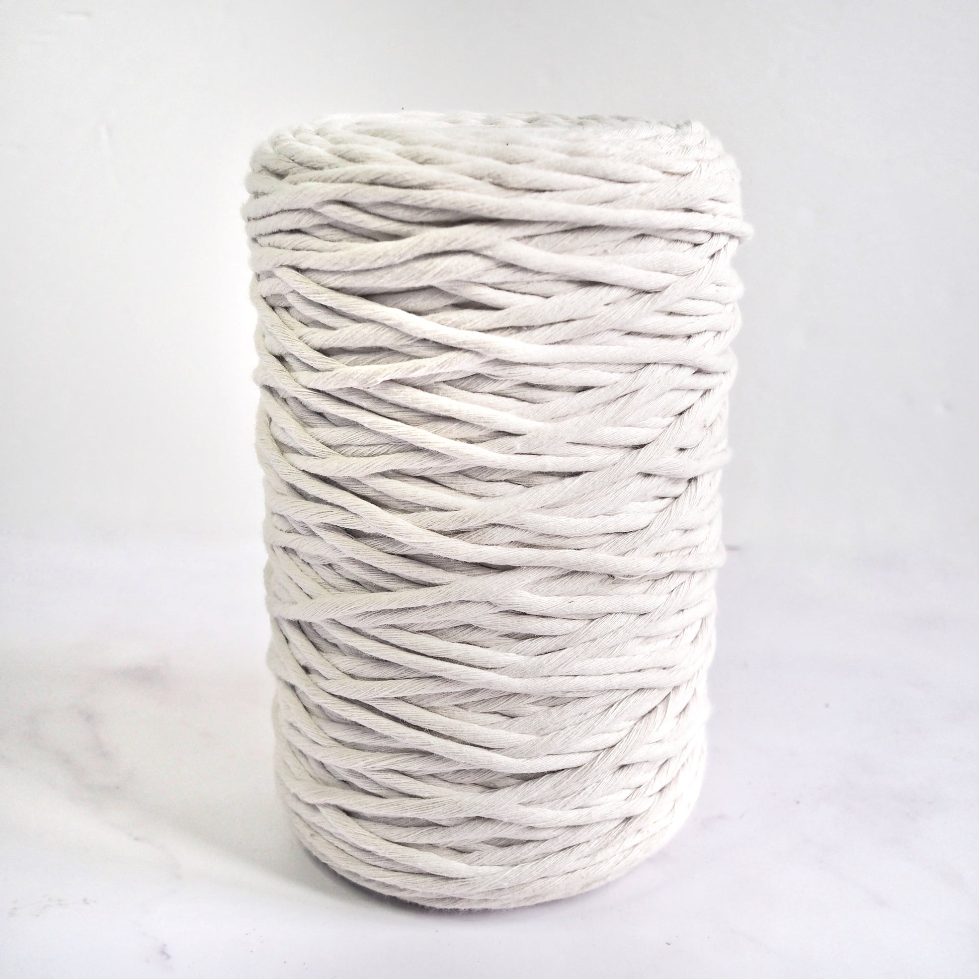 4mm Single Twist Cotton String - White The Joyful Studio