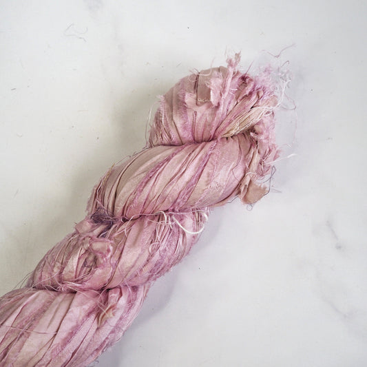 Lilac Recycled Sari Silk Ribbon The Joyful Studio