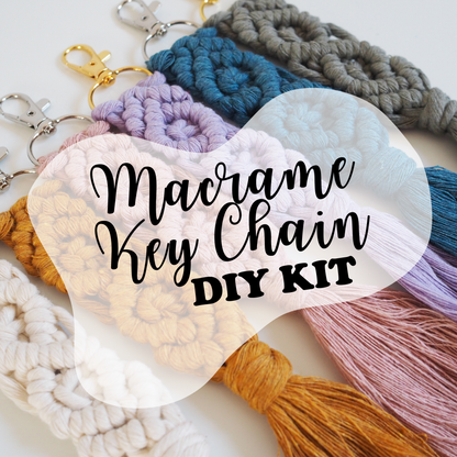 Make Your Own Macrame Keychain DIY Kit The Joyful Studio