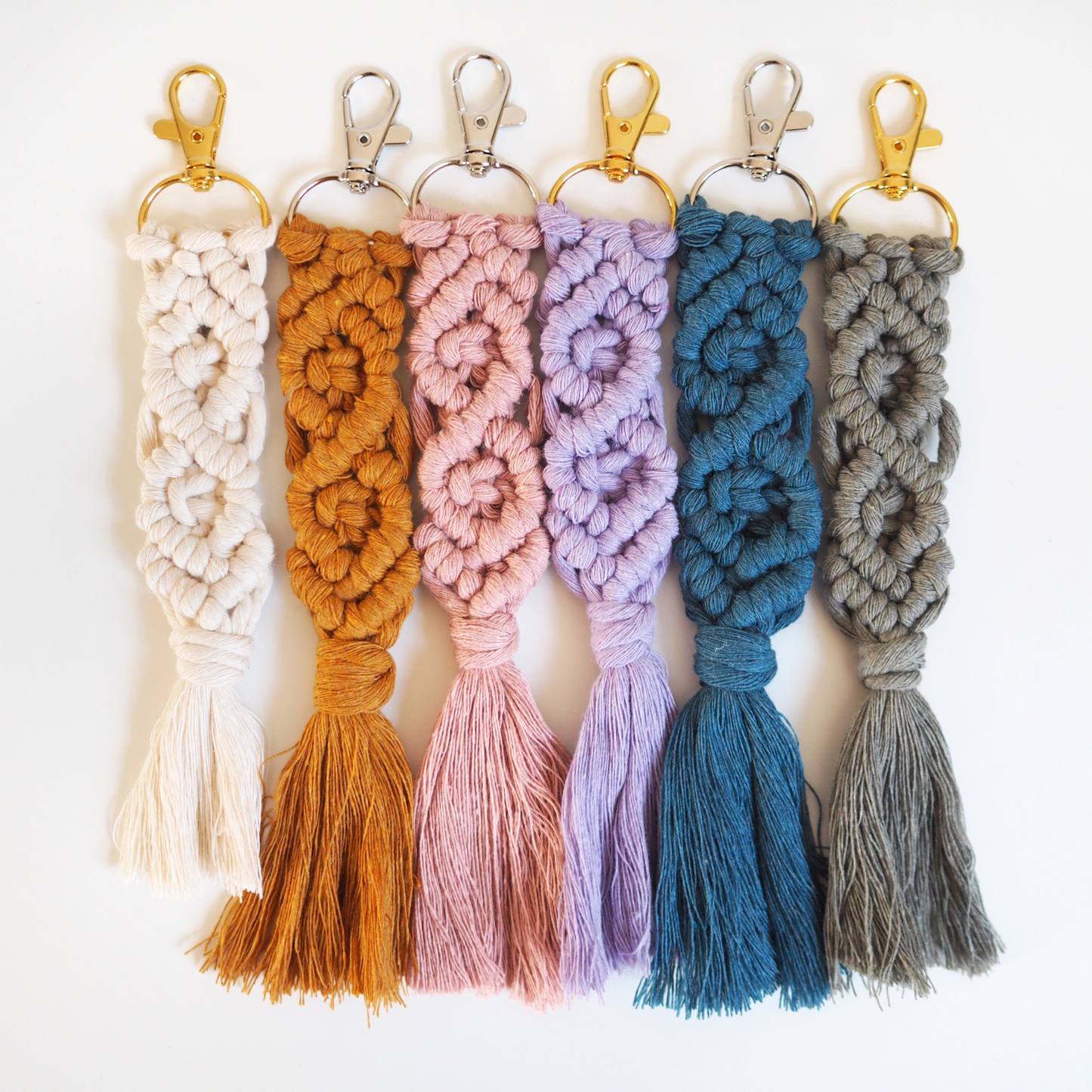 Make Your Own Macrame Keychain DIY Kit The Joyful Studio